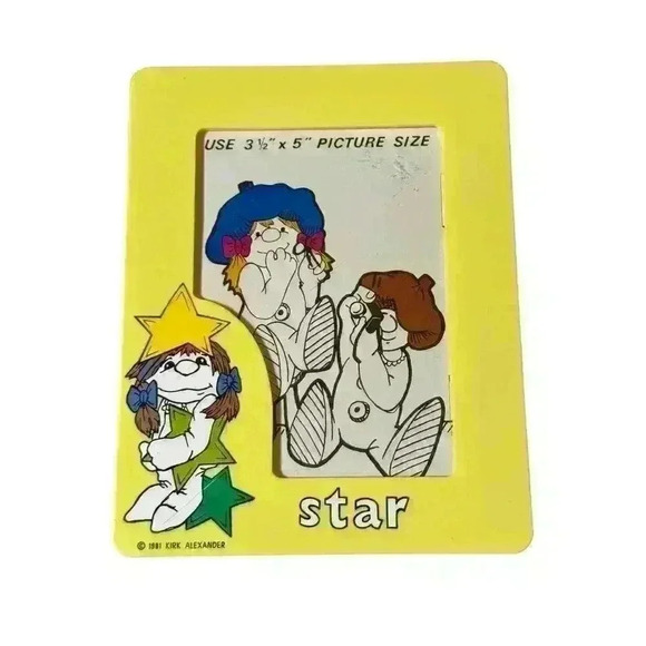 1981 KIRK ALEXANDER FEDORA AND FRIENDS STAR PICTURE FRAME - Picture 2 of 5